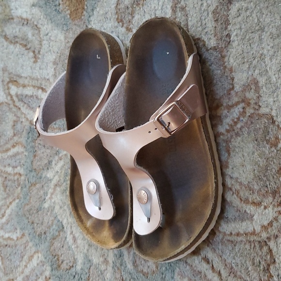 Birkenstock Gizeh metallic cork sandals - Picture 2 of 7